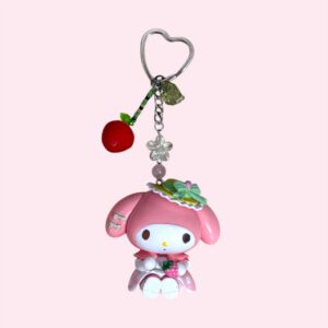 Large My Melody Keychain – Cute Handmade Charm for Bags & Keys