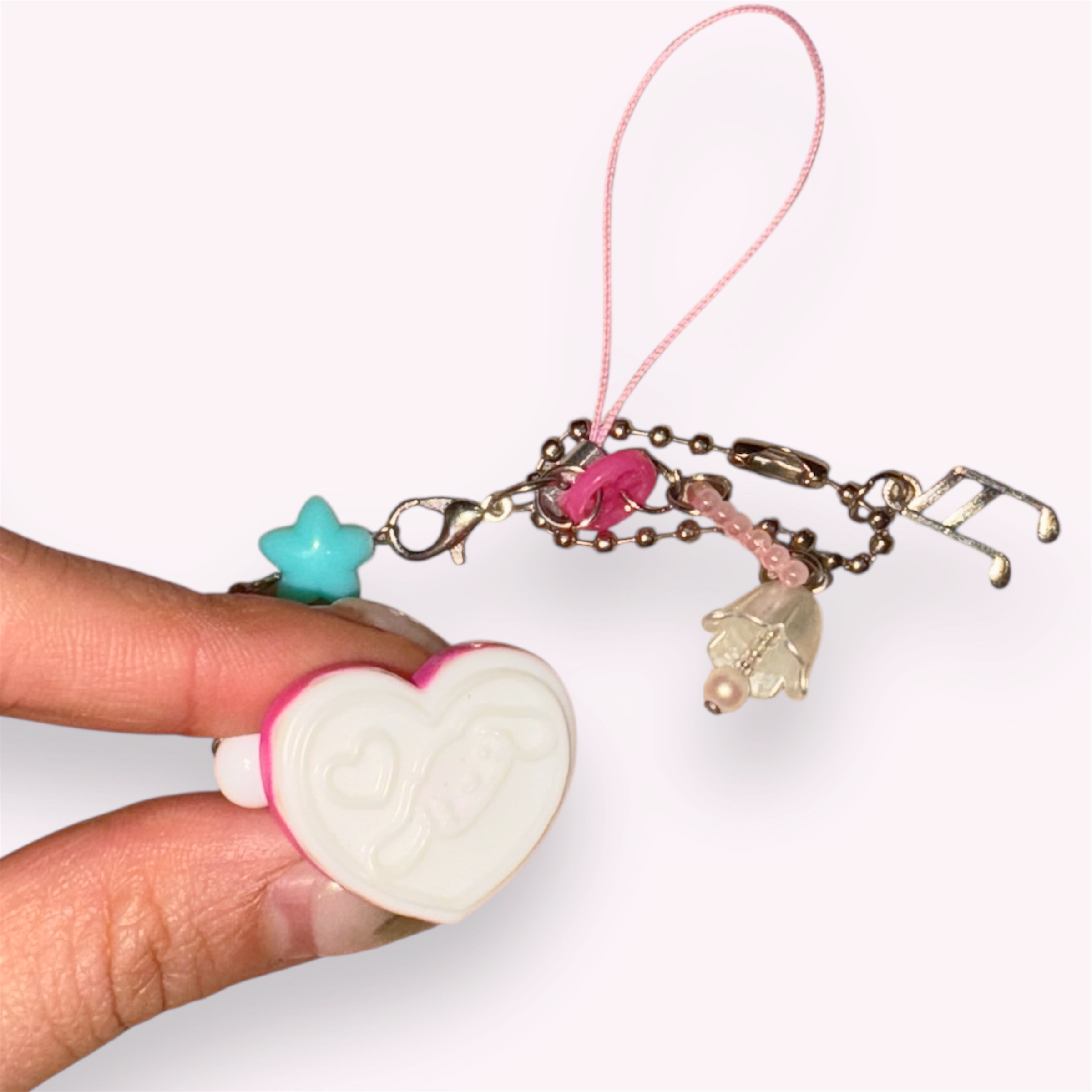 Cinnamoroll Stamp Phone Charm – Cute Handmade Charm for Bags & Phone - Image 2