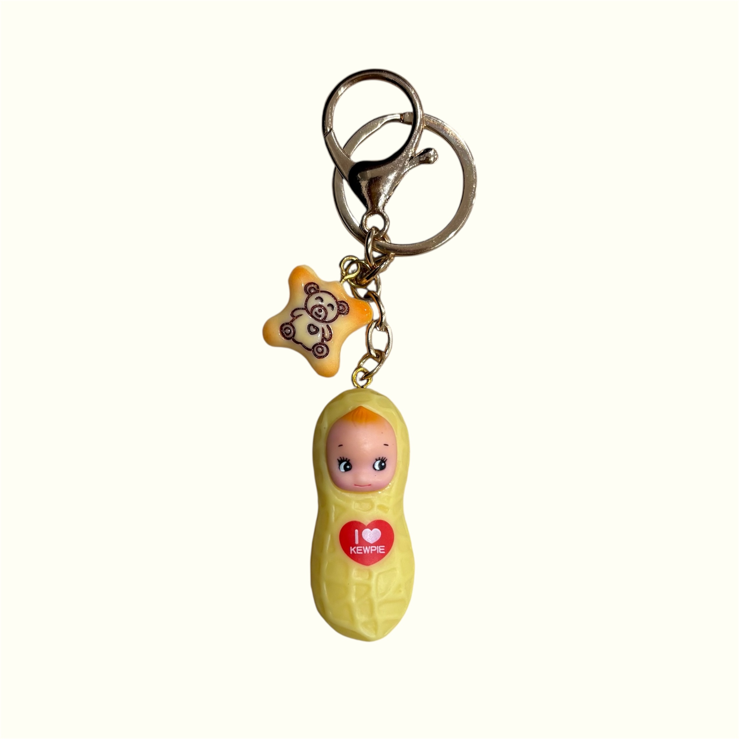 Peanuts Kewpie Keychain – Cute Handmade Charm for Bags & Keys