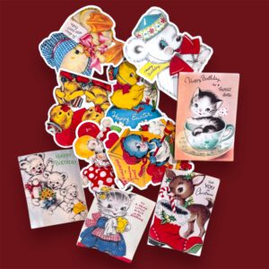 Retro Themed Sticker Pack  – 5 Random Pieces