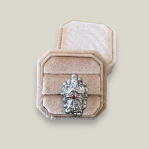 Gothic Angel Ring – Handmade Grunge Cross Ring