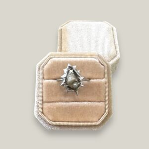 Spiky Shell Drop Ring – Dreamlike Statement Piece