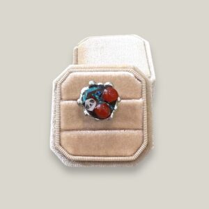 Melting Panda Cherry Ring – Whimsical Handmade Jewelry