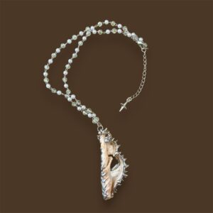 Corroded Shell Spike Necklace – Gothic Seaside Talisman