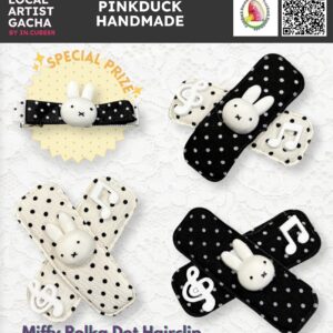 Miffy Polka Dot Hairclip Gacha – Handmade Blind Box / Gachapon